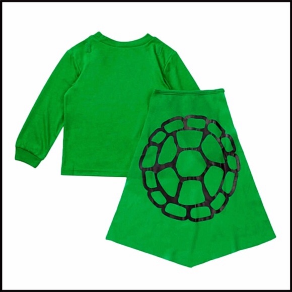 TEENAGE NINJA TURTLES PAJAMAS PJS CAPE SLEEP SET A2C - Picture 3 of 6